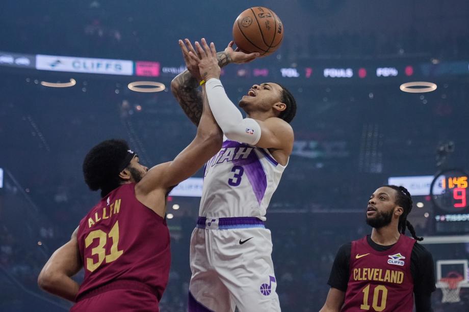 NBA-乔治32分马尔卡宁28+12 爵士客场击败骑士